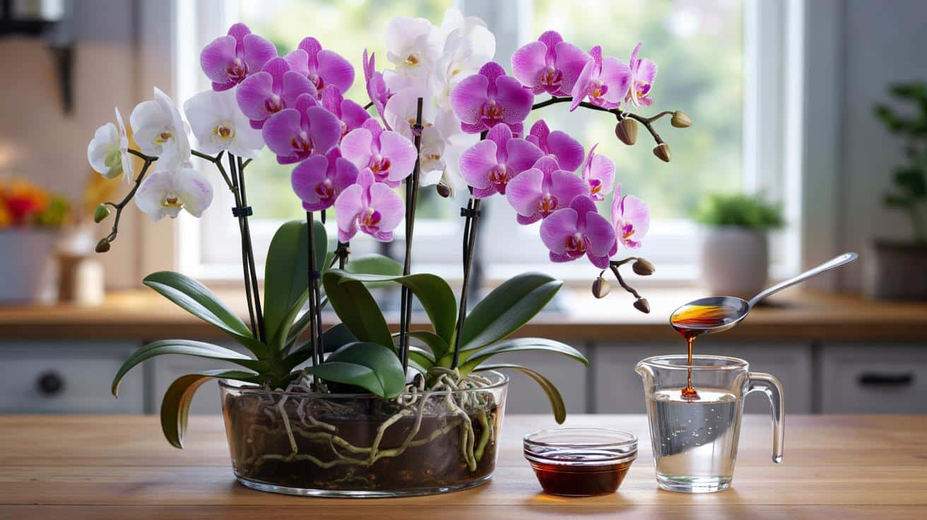 Orchidee kwitną jak szalone po jednym kuchennym dodatku raz w miesiącu