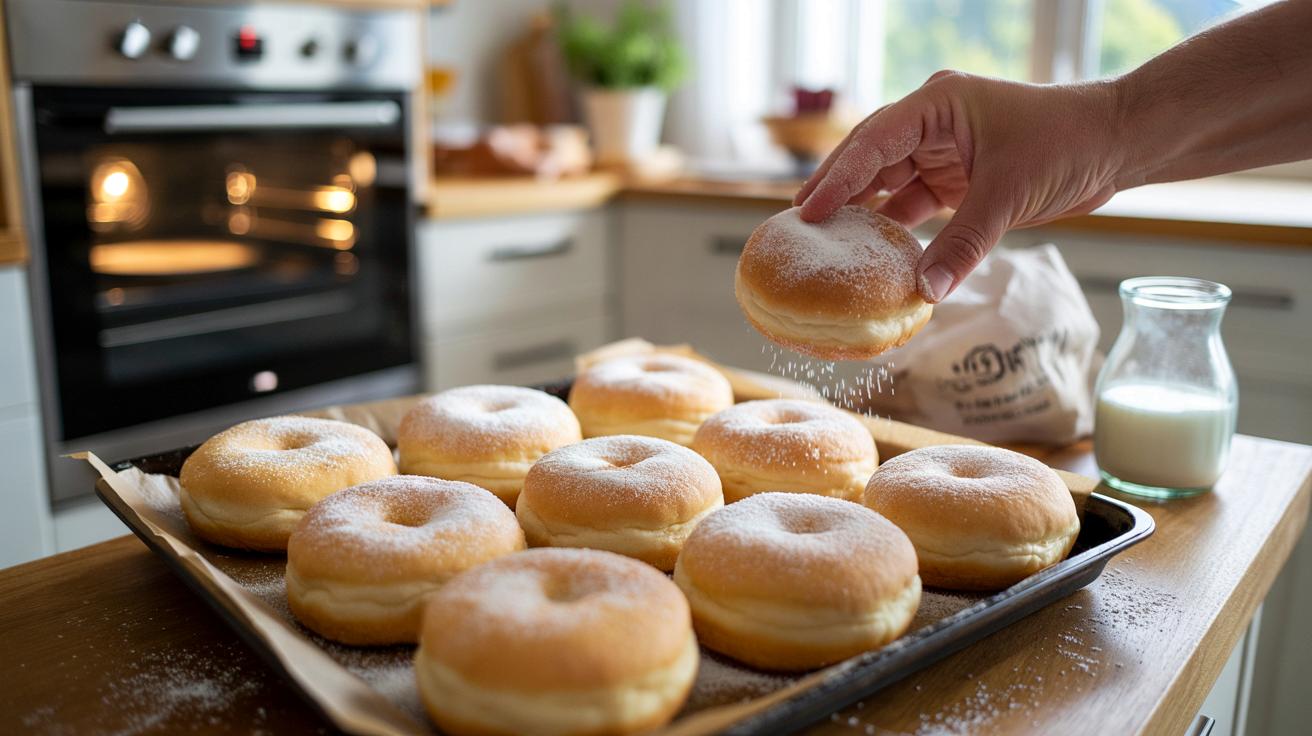Pączki z piekarnika zamiast z oleju: prosty przepis na lekką słodką porcję