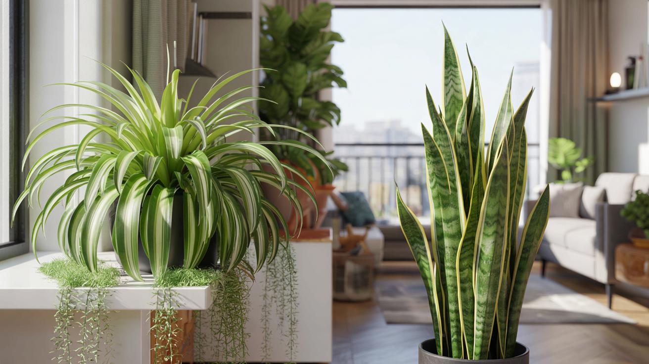 Pająk czy wąż? Różnice między spider plant i snake plant w domu