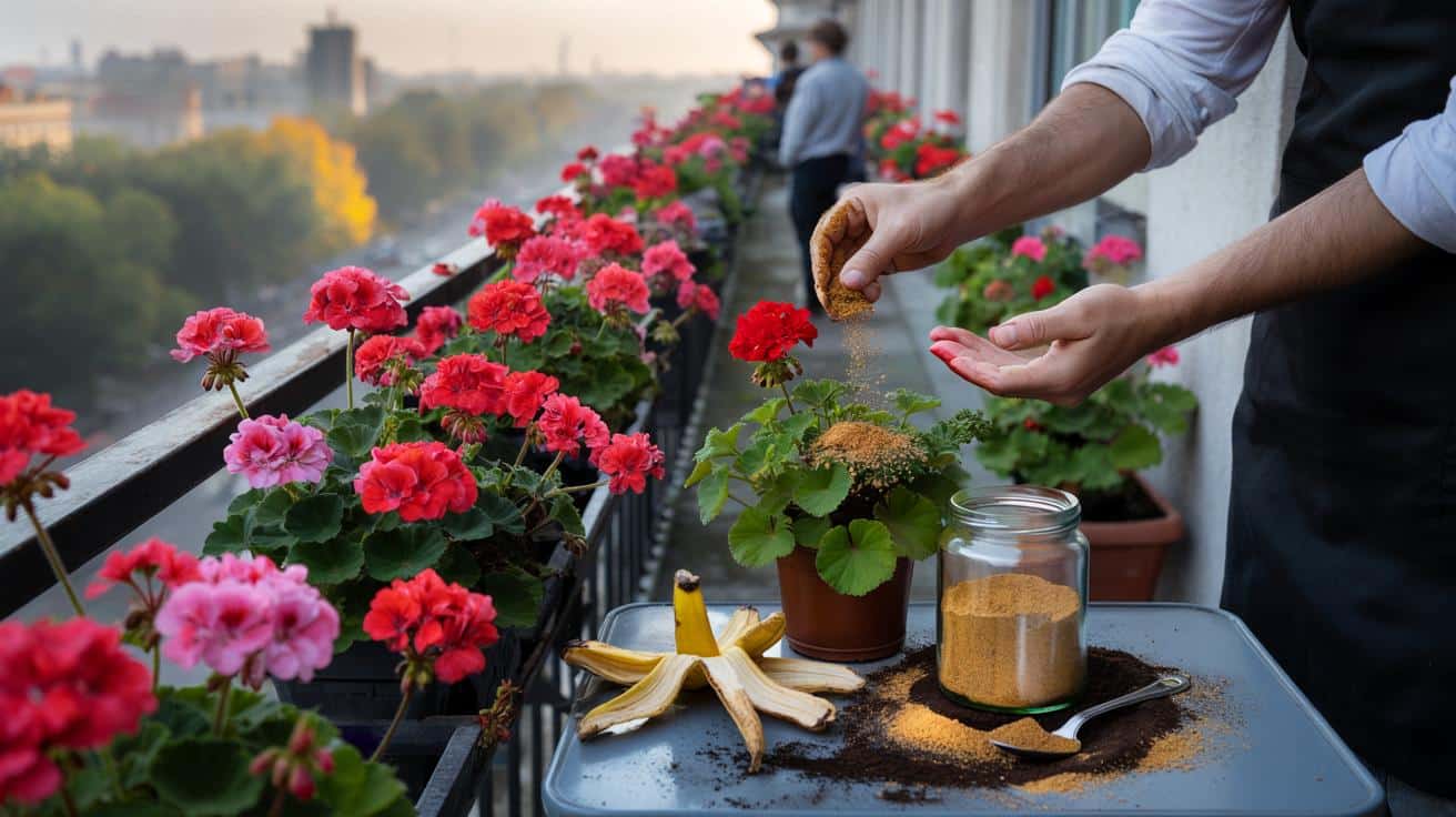 Ten jeden naturalny składnik dodany do ziemi sprawia, że pelargonie kwitną nieprzerwanie aż do pierwszych przymrozków