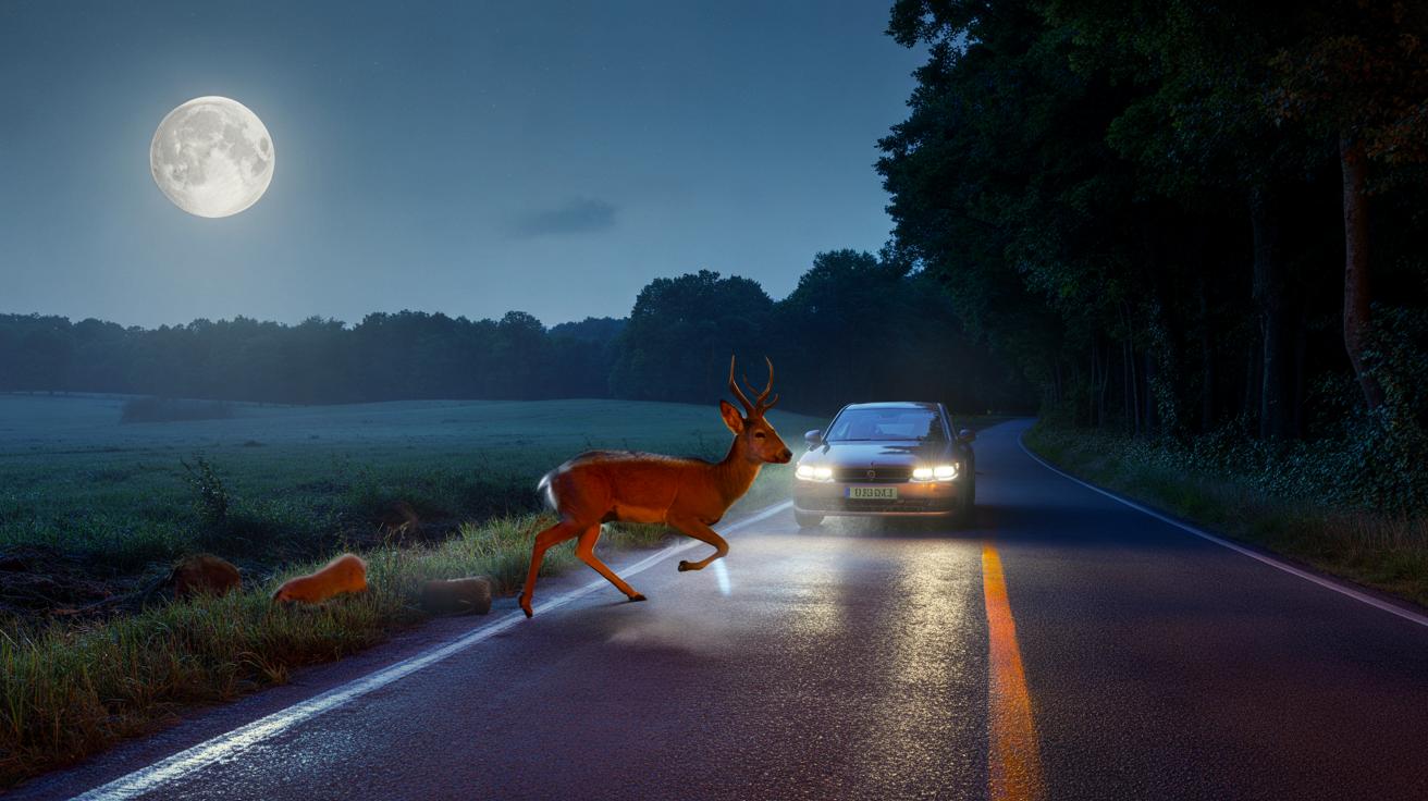 Pełnia księżyca a wypadki ze zwierzętami: ryzyko rośnie niemal o połowę