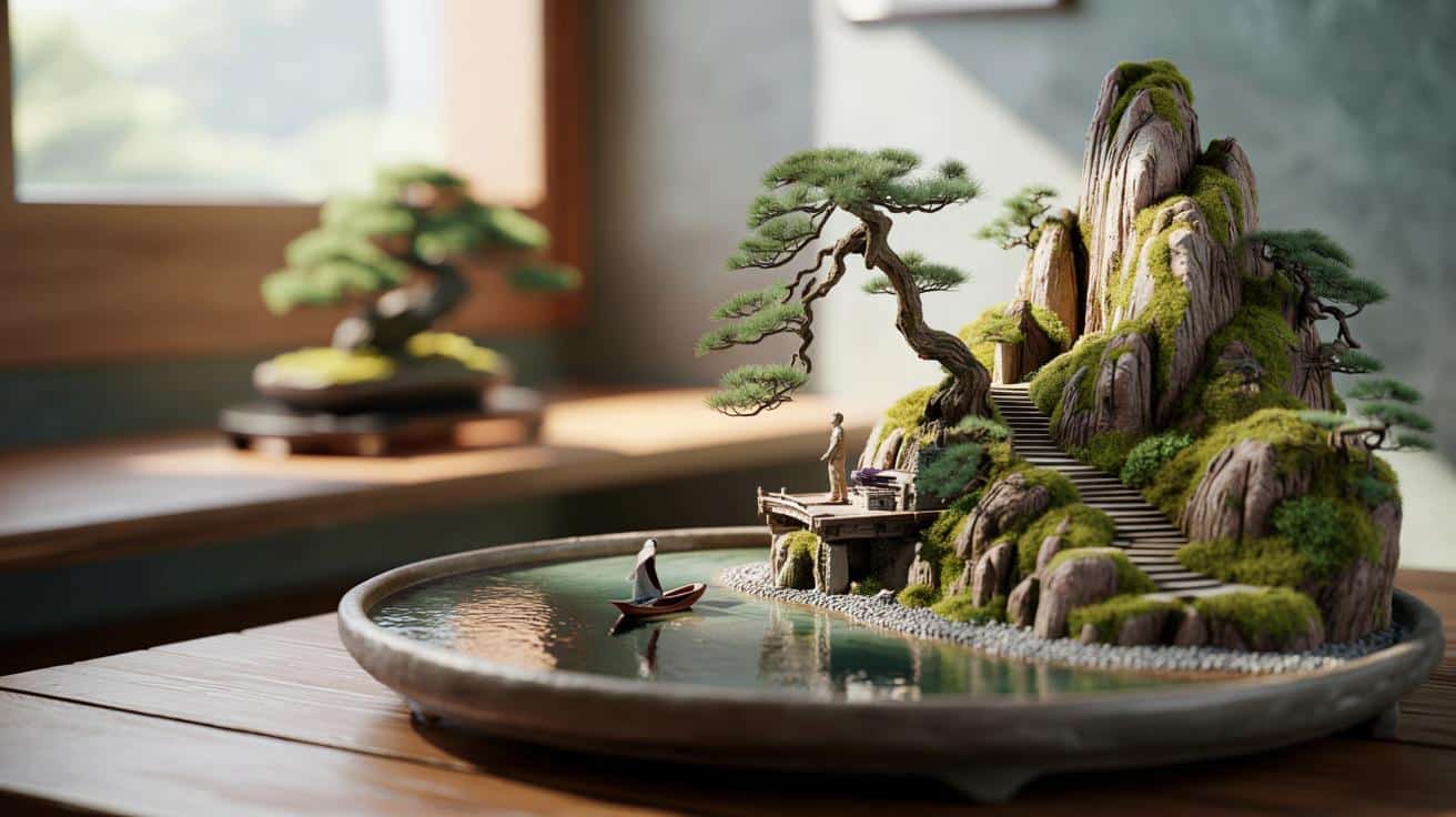 Penjing – chińska sztuka miniaturowych krajobrazów inna niż bonsai