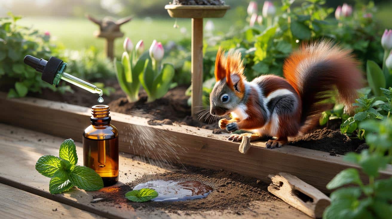 Peppermint oil kontra wiewiórki: czy miętowy zapach naprawdę odstrasza ogoniaste szkodniki?