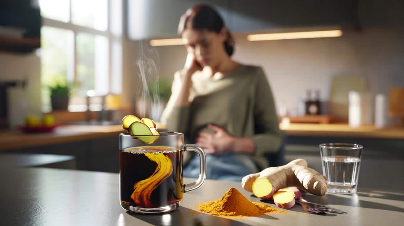 Pijesz kawę z imbirem i kurkumą codziennie? Żołądek może tego nie znieść