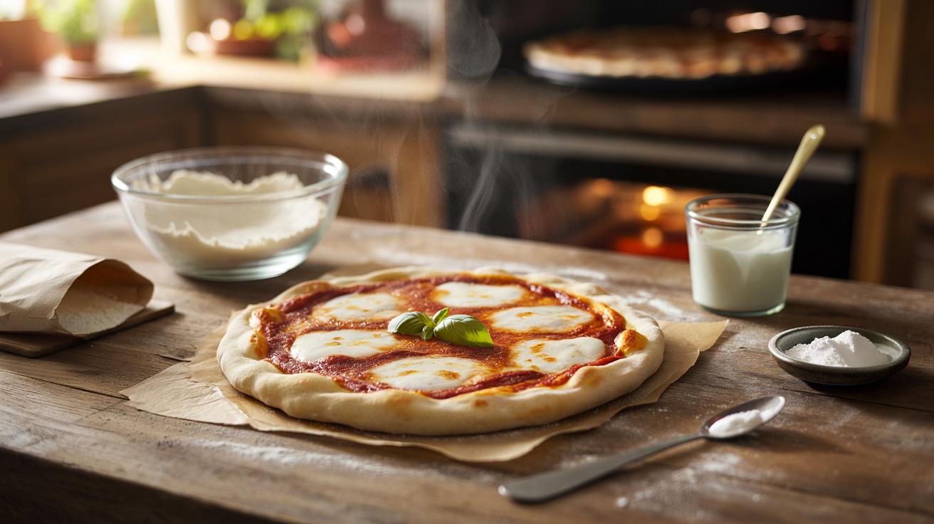 Pizza w 15 minut bez drożdży – genialne ciasto z jogurtem