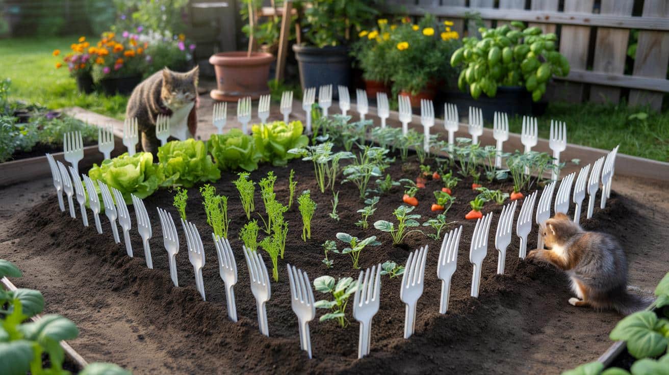 Dlaczego sprytni ogrodnicy wbijają plastikowe widelce w grządki z warzywami