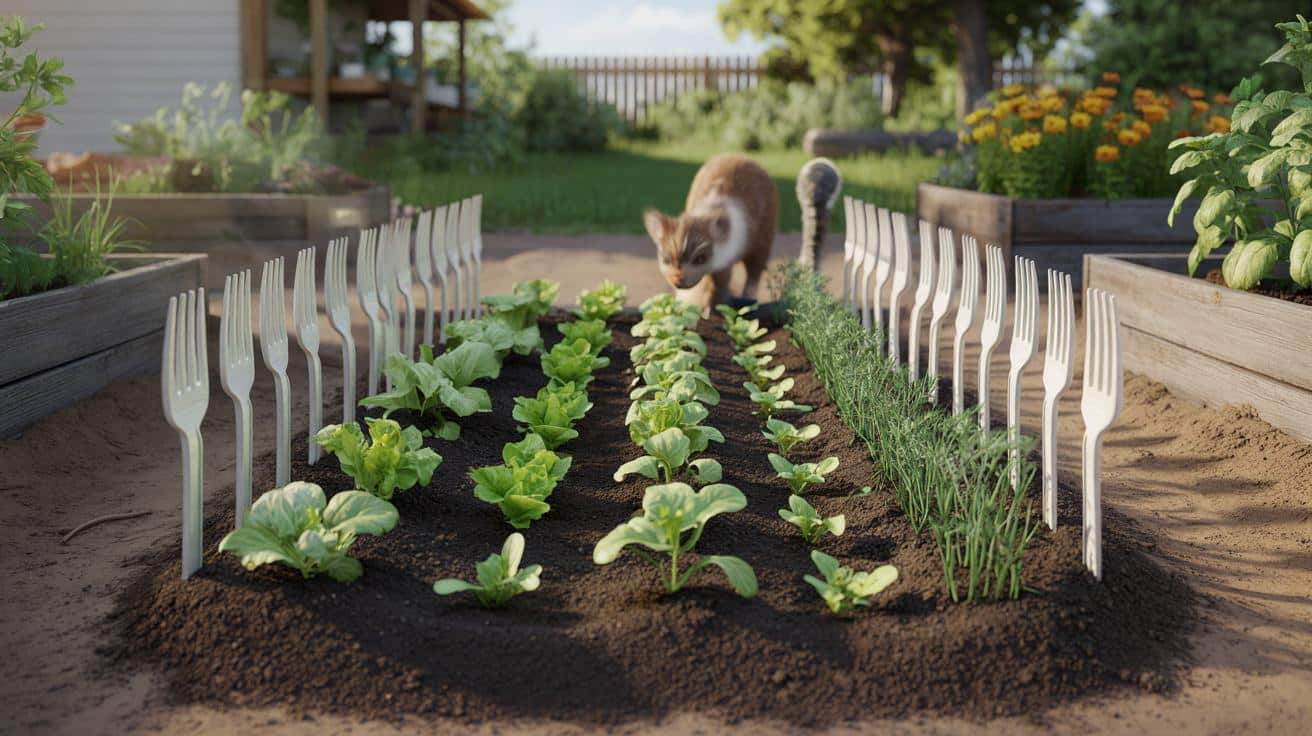 Plastikowe widelce w warzywniku? Ogrodnicy wiedzą, co robią