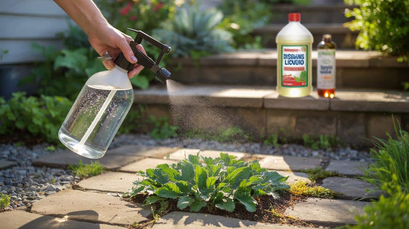 Płyn do naczyń na chwasty w ogrodzie? Hitowy trik pod lupą