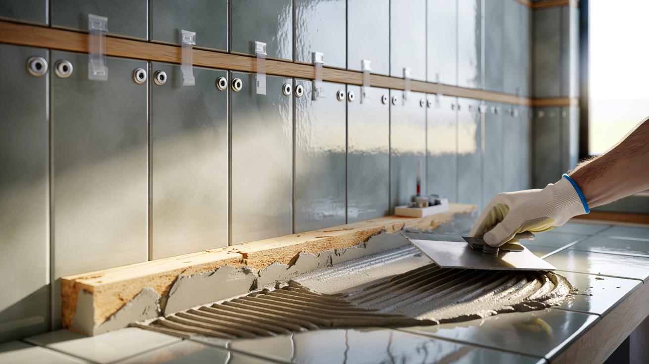 Płytki uciekają z ściany przy klejeniu? Ten prosty trik je zablokuje