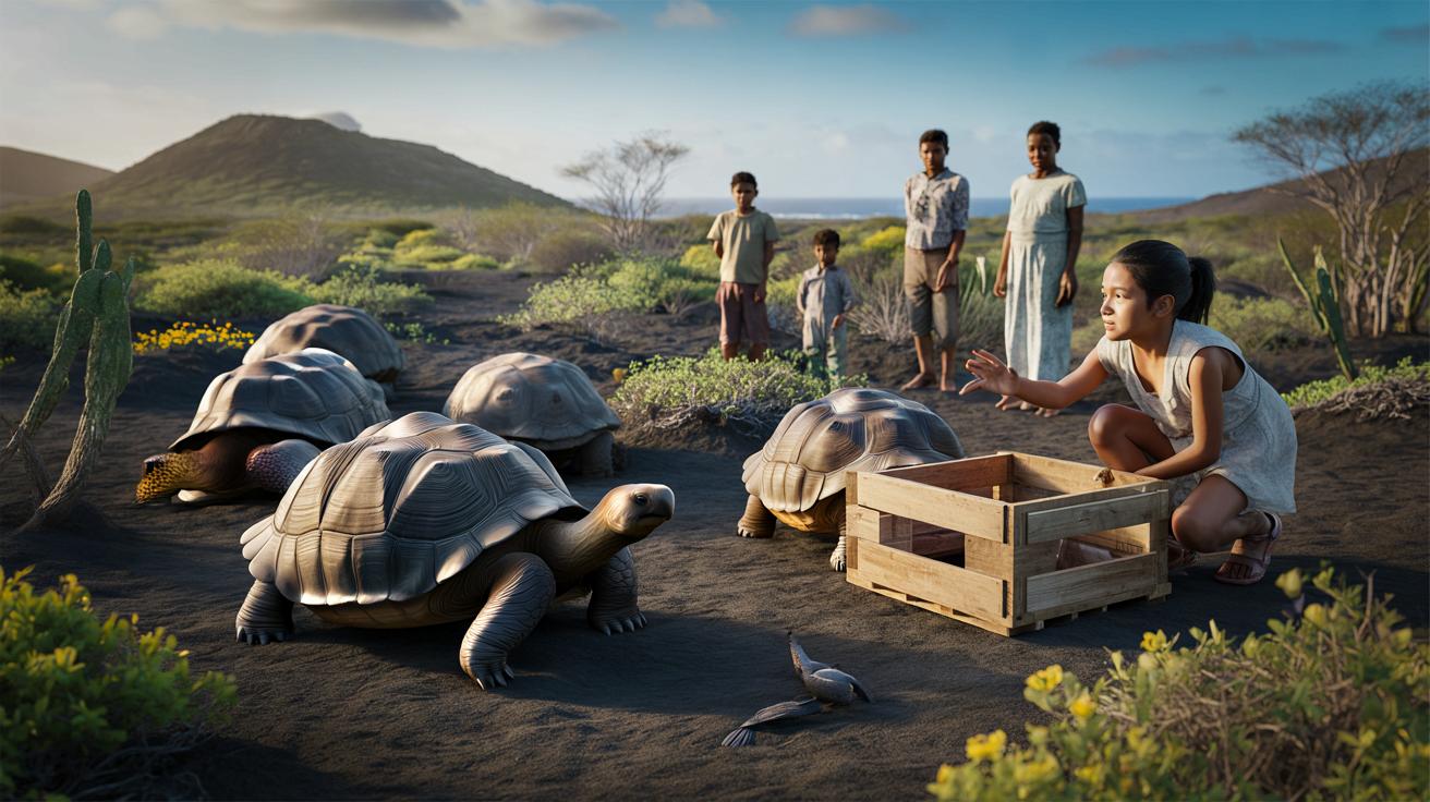 Po 180 latach gigantyczne żółwie wracają na Galapagos. Wyspa odżywa