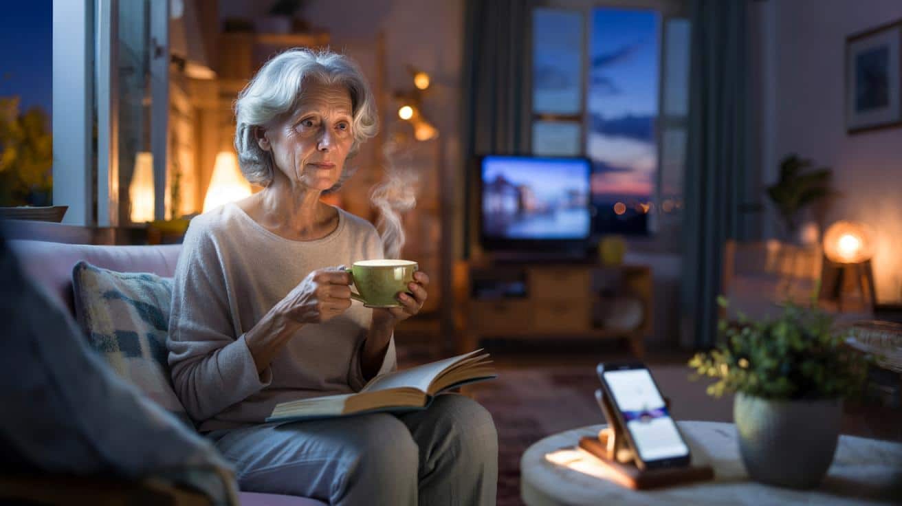 Po 55 roku życia warto wiedzieć dlaczego spokojny wieczór pomaga zasnąć