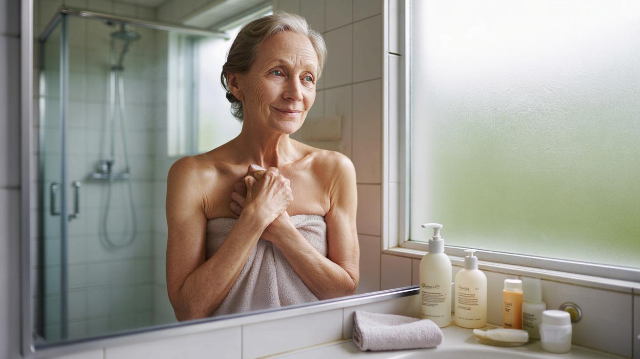 Po 60. roku życia lepiej rzadziej się kąpać? Dermatolog wyjaśnia