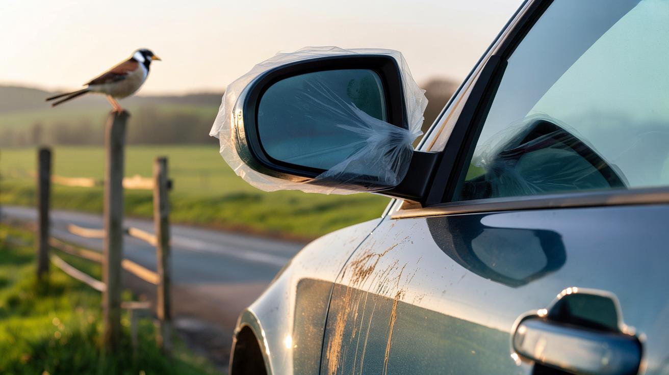 Po co kierowcy zakładają foliowe woreczki na lusterka? Zaskakujący powód