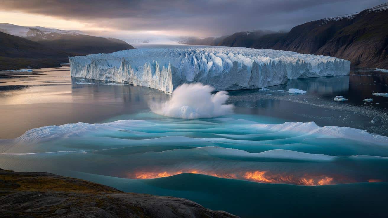 Pod Grenlandią rosną „tsunami” wielkości wieżowców. Lód znika szybciej, niż sądzili naukowcy