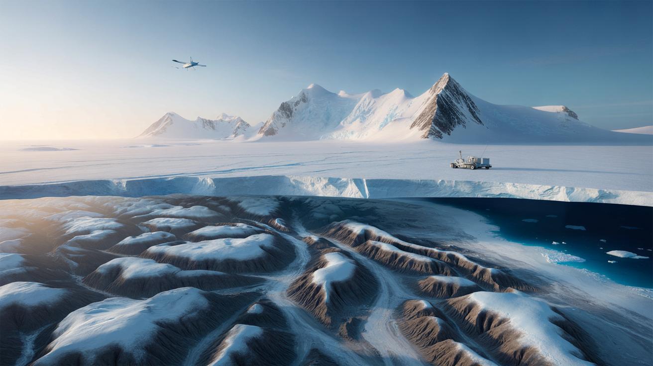 Pod lodem Antarktydy kryje się pagórkowaty labirynt i gigantyczna dolina