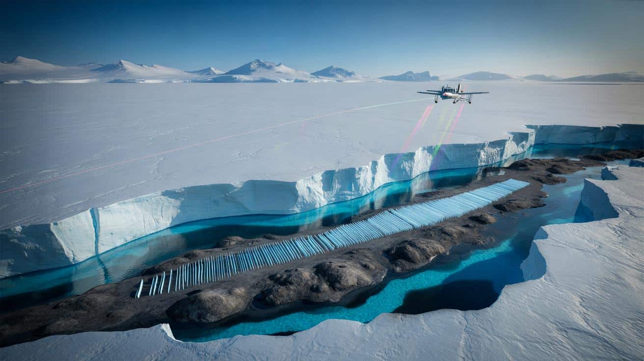 Pod lodem Antarktydy znaleziono tajemnicze struktury długie jak cztery boiska