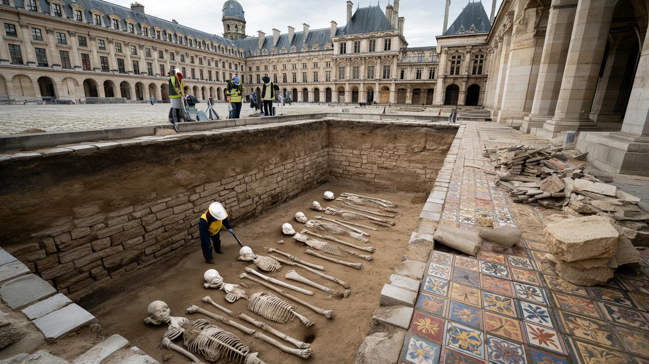 Pod paryskim sądem odkryto zaginione mury i groby sprzed 2000 lat