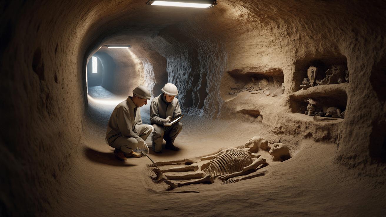 Podziemny labirynt z czasów rycerzy w sercu grobowca sprzed 6 tys. lat