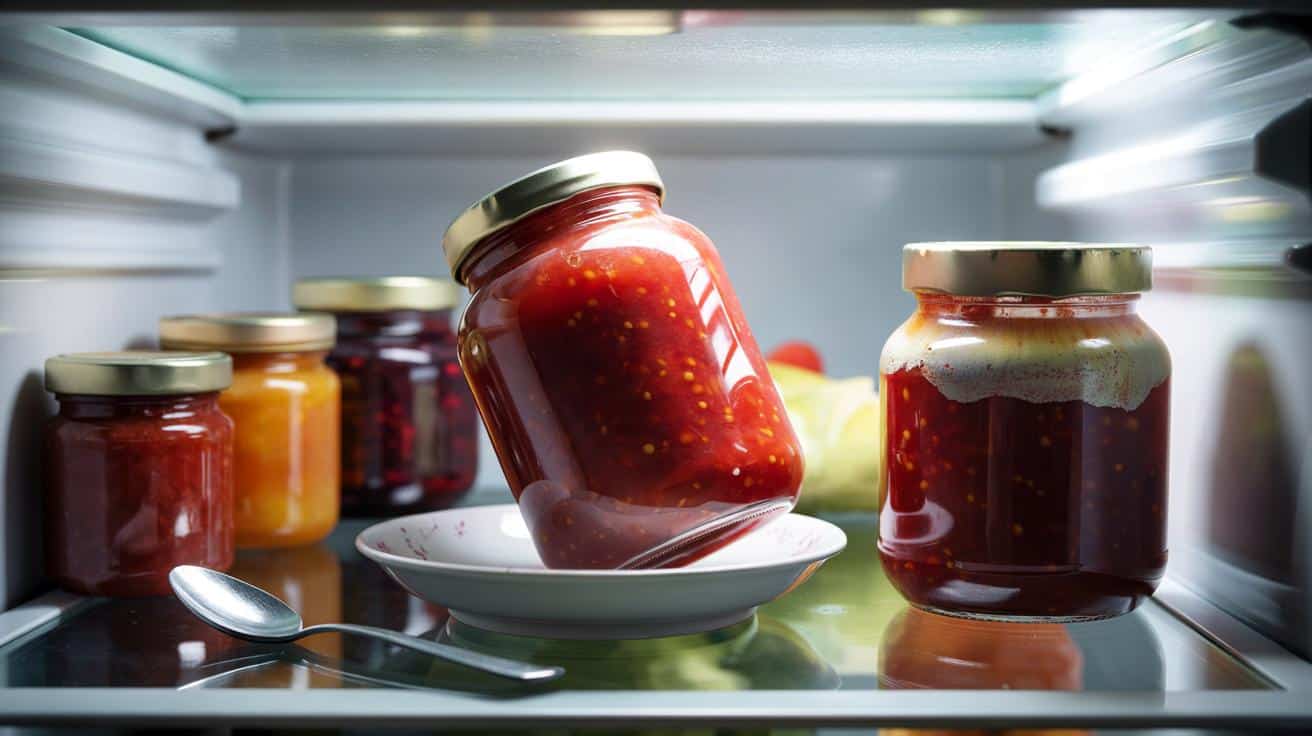 Połóż zamknięty słoik dnem do góry w lodówce a dżem zostaje świeży dwa tygodnie dłużej