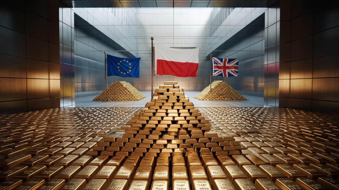 Polska złotem dogania największych. Rezerwy już większe niż w EBC i prawie dwa razy większe niż w Wielkiej Brytanii