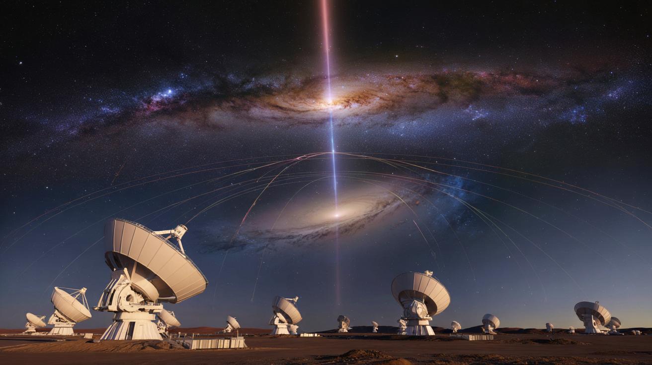 Południowoafrykański teleskop wyłapał rekordowy „laser kosmiczny” sprzed 8 mld lat