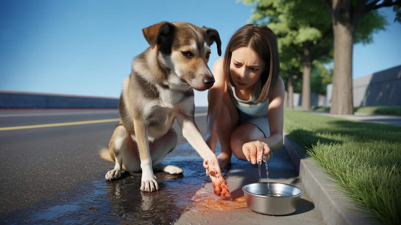 Poparzone łapy psa: co zrobić od razu i jak nie dopuścić do tragedii