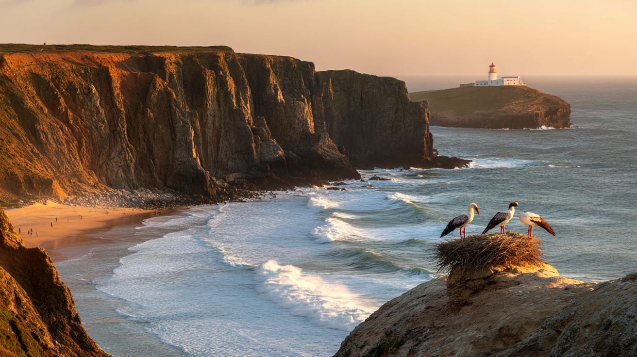 Portugalski park z urwiskami nad Atlantykiem, który zapiera dech