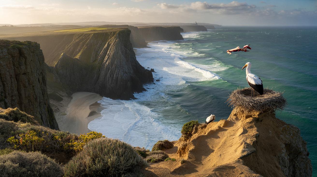 Portugalskie klify, które zapierają dech: dziki park nad Atlantykiem