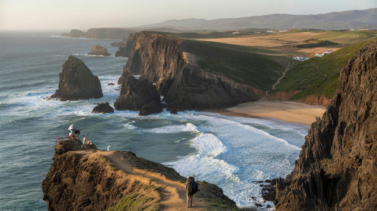 Portugalskie klify jak z innej planety: niezwykły park nad Atlantykiem