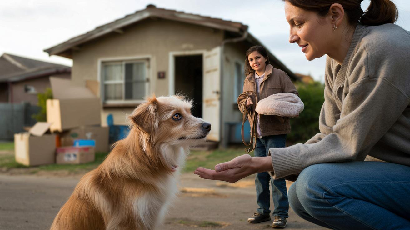 Porzucona przy przeprowadzce suczka odzyskała wiarę w ludzi dzięki jednej organizacji