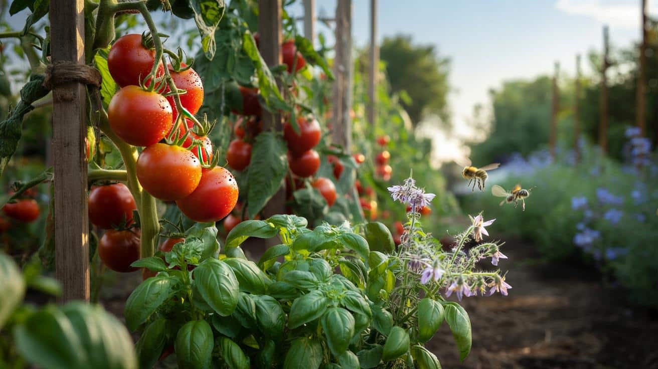 Posadź tę jedną ziołową roślinę przy pomidorach, a smak się odmieni