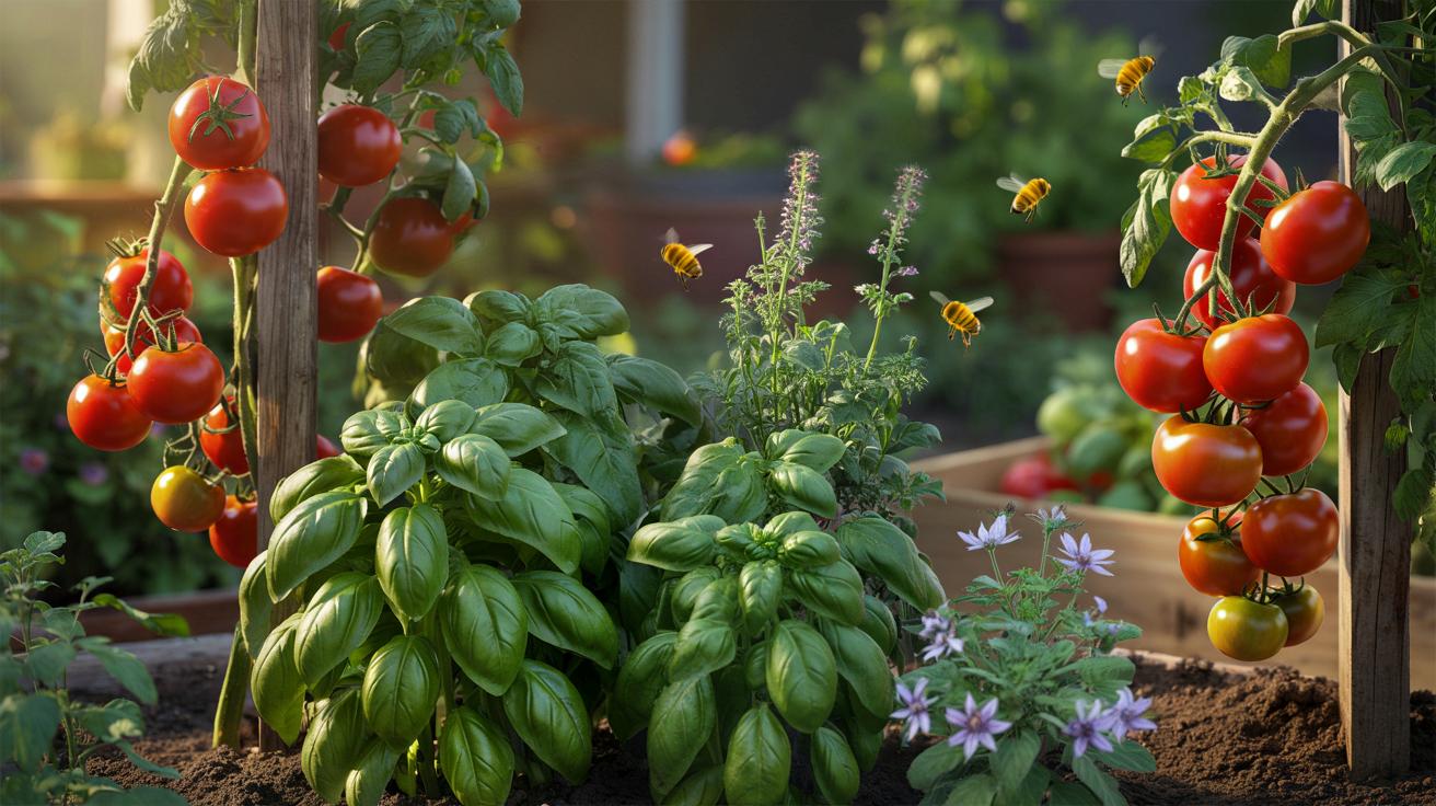 Posadź tę jedną ziołową roślinę przy pomidorach, a zmieni się ich smak