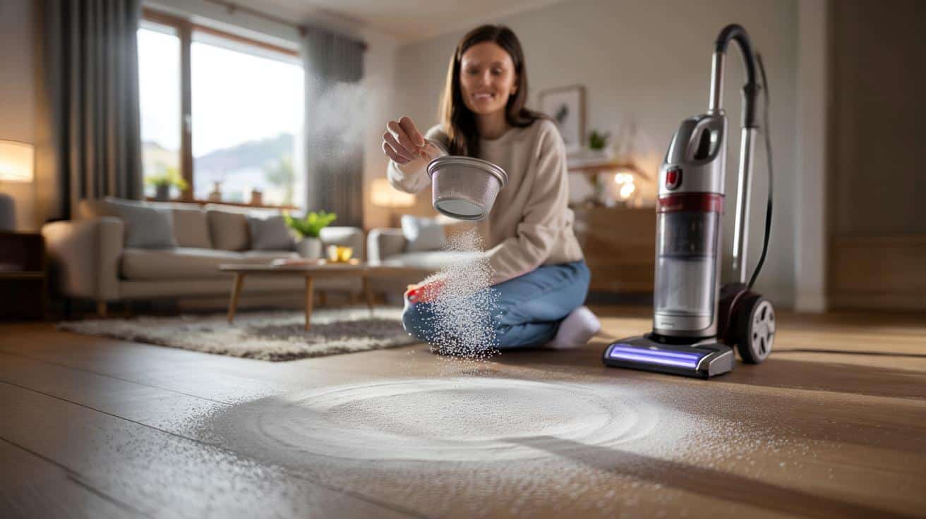 Posyp dywany proszkiem do pieczenia przed odkurzaniem a wszystkie zapachy znikają