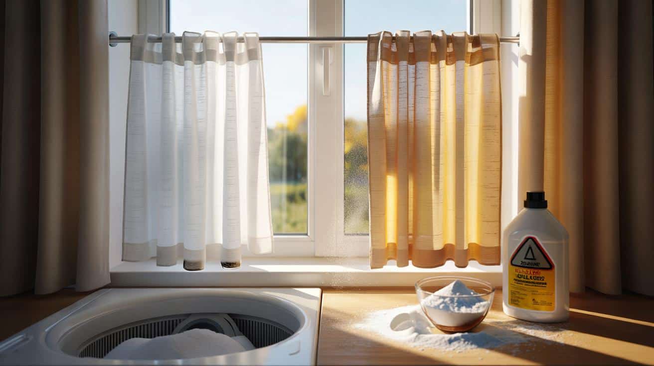 Ten błąd przy praniu firanek sprawia, że żółkną zamiast odzyskać śnieżną biel