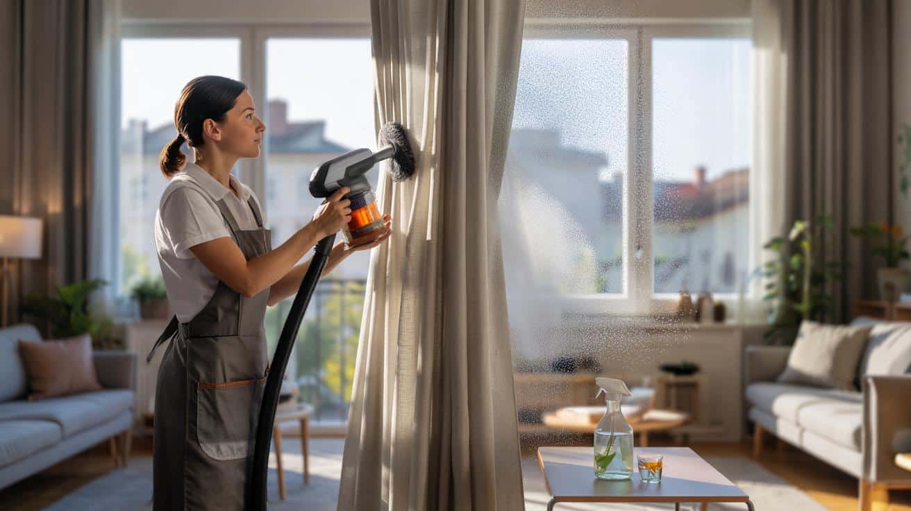 Profesjonalna sprzątaczka wyjaśnia jak szybko odświeżyć zasłony w domu