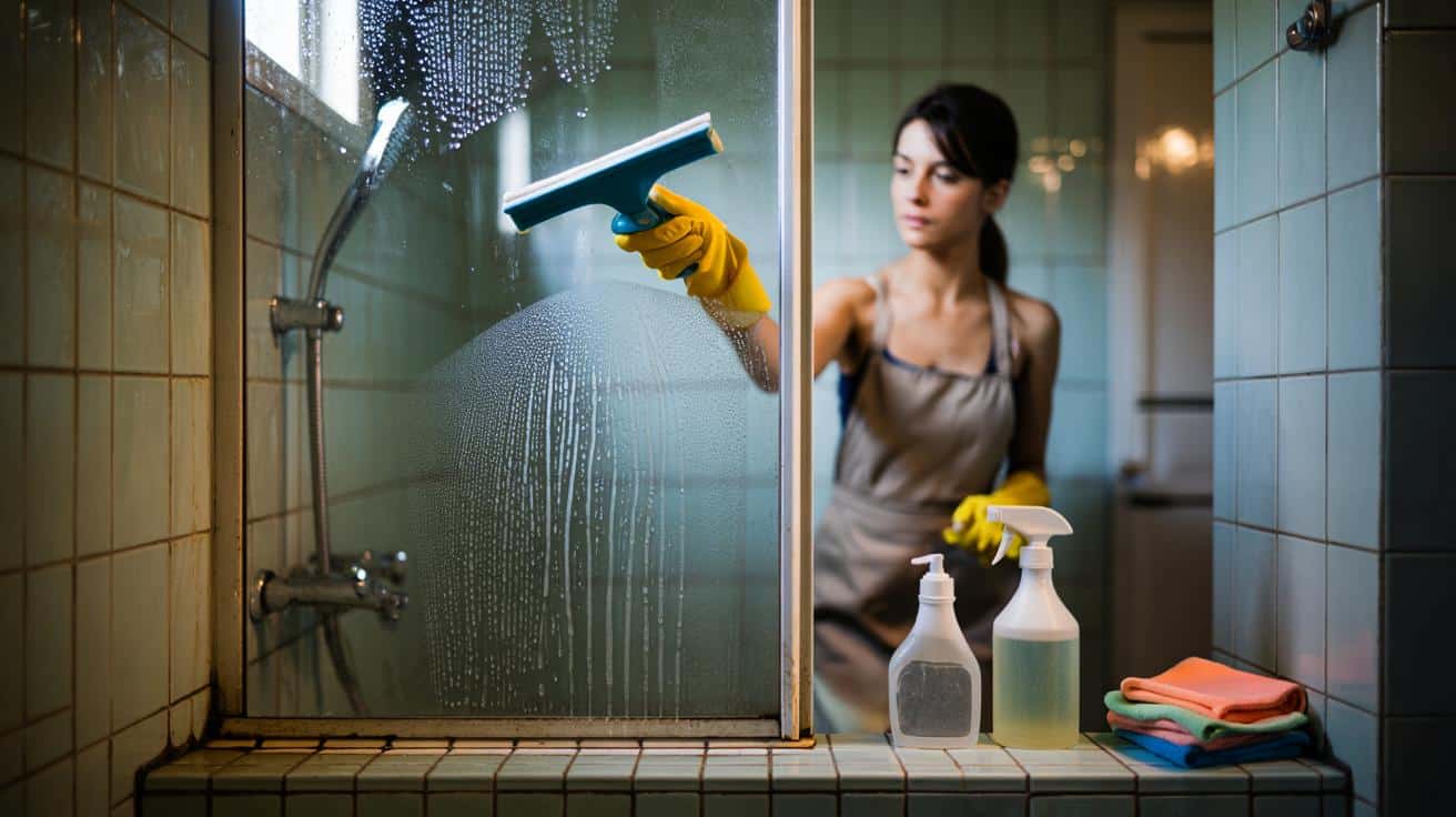 Profesjonalna sprzątaczka zdradza prostą metodę na szybkie czyszczenie kabiny prysznicowej