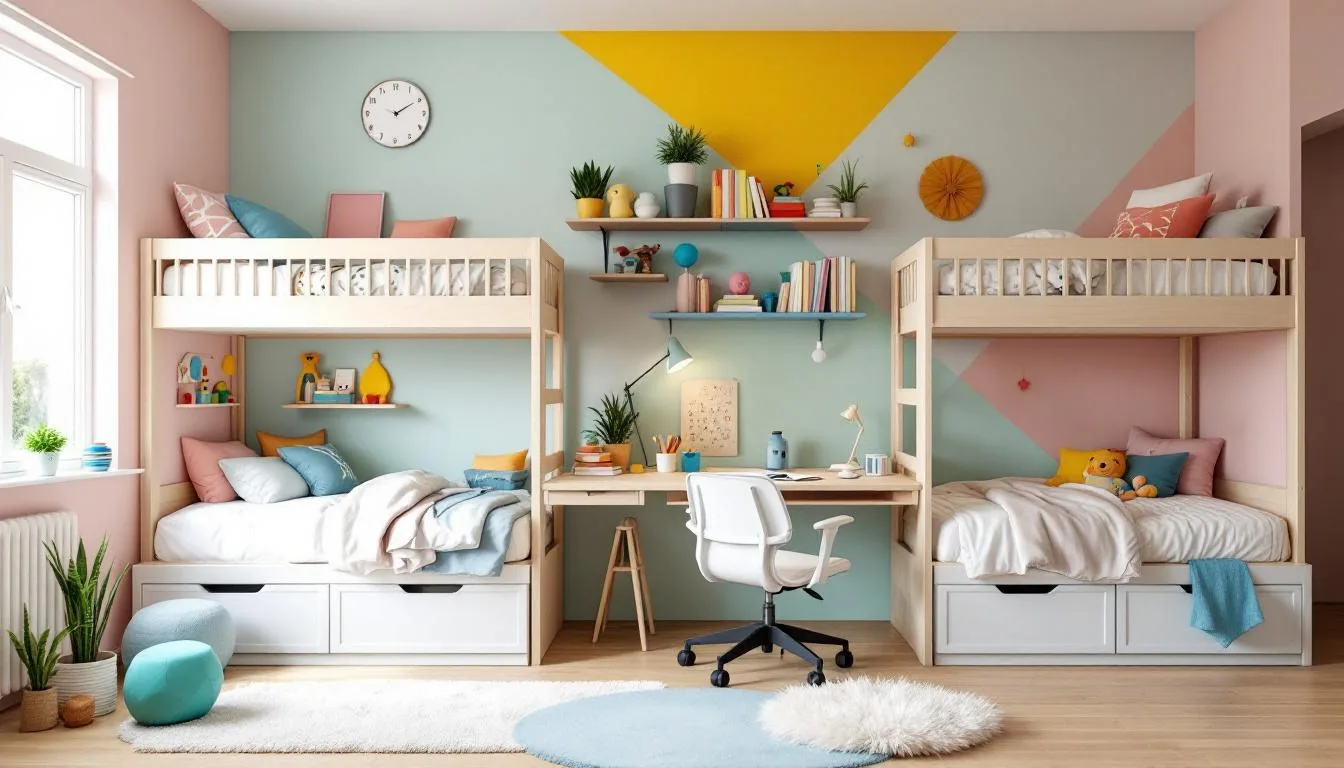 Projektant wnętrz ujawnia, jak urządzić pokój dla dwójki dzieci na 20 m²