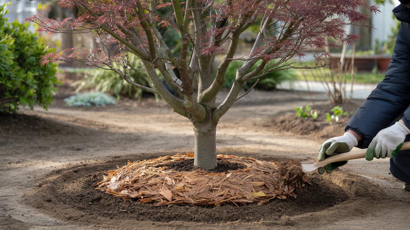 Prosty marcowy trik przy klonie japońskim. Dzięki niemu rośnie wyraźnie zdrowiej