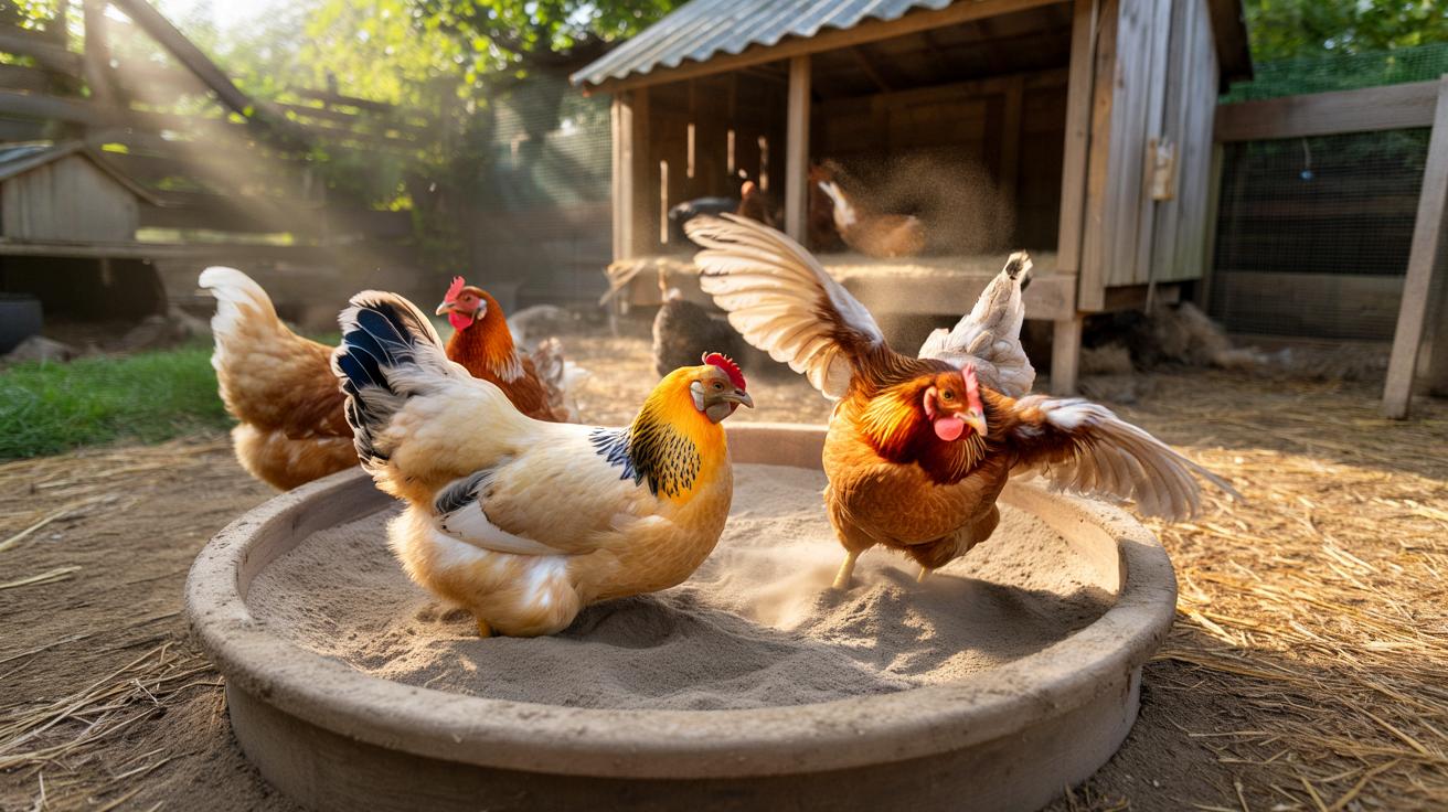 Prosty trik w kurniku: domowy „basen z piaskiem” na czerwone roztocza