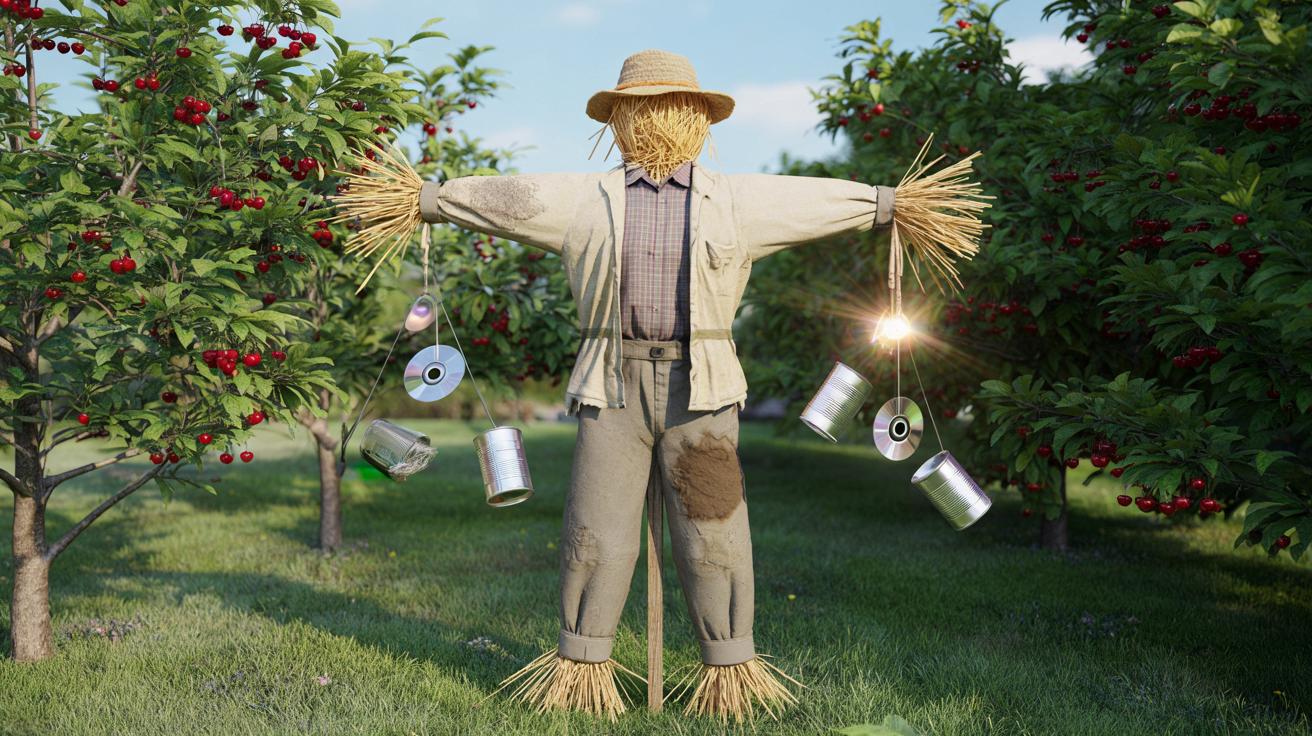 Prosty trik na ptaki w sadzie: zrób stracha na wróble w godzinę