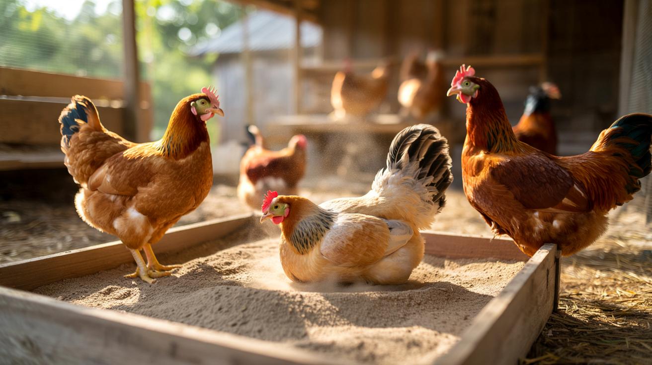 Prosty trik w kurniku: dzięki temu kąpiel w piasku znika problem z czerwonymi pasożytami