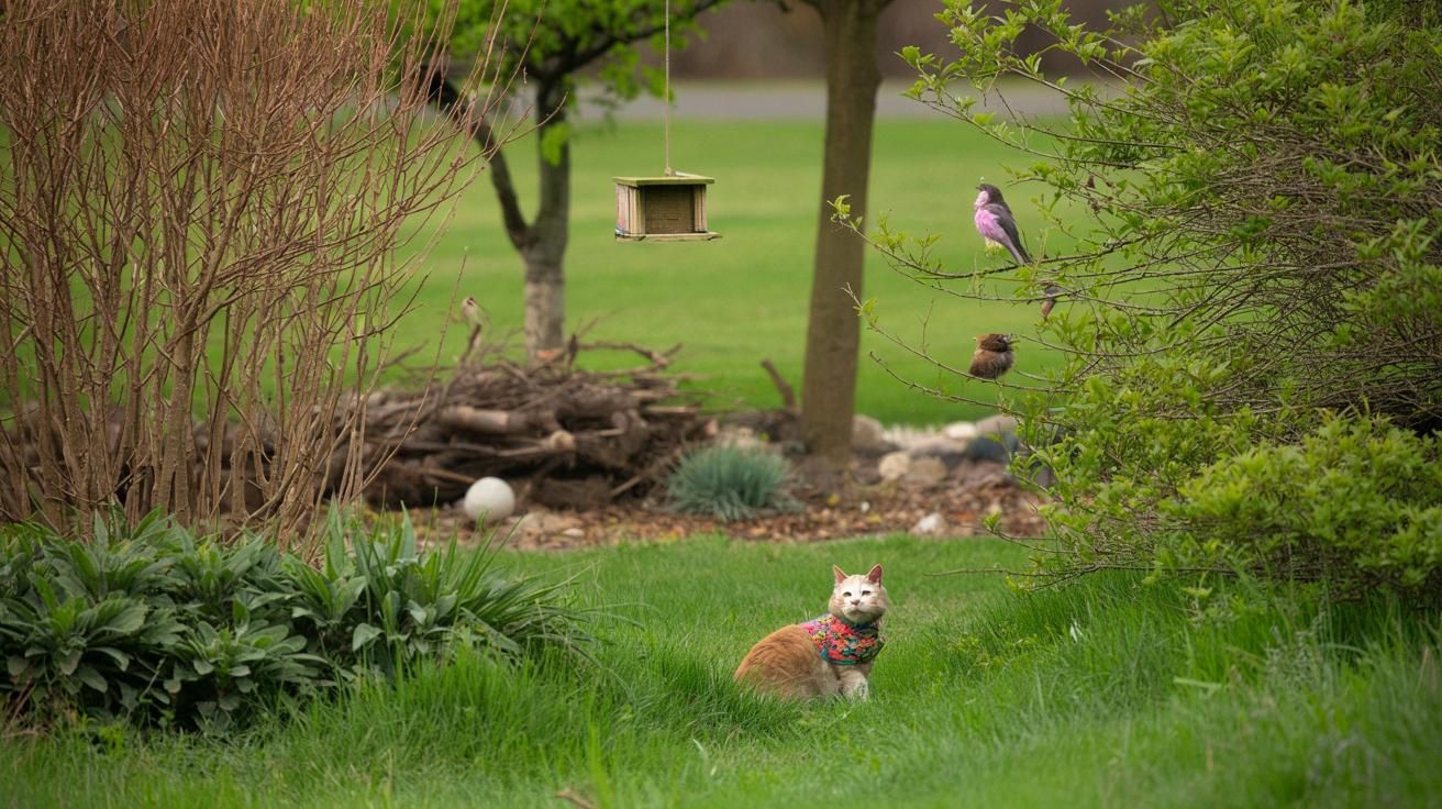 Prosty trik w ogrodzie, który chroni ptaki, a nie frustruje kota