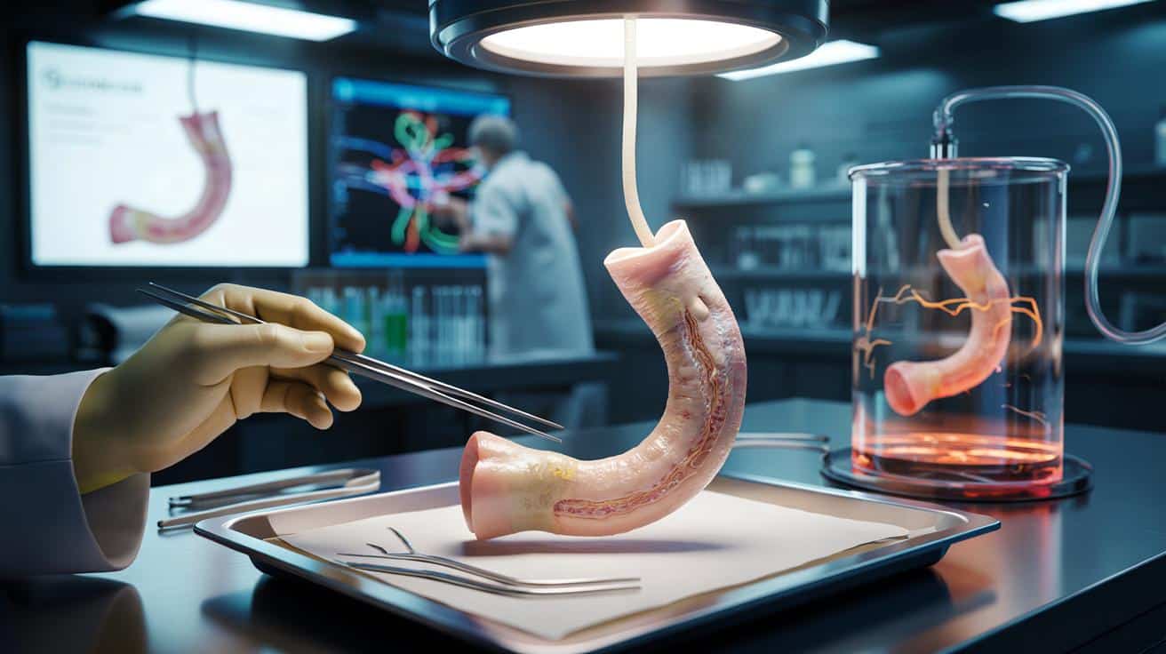 Przełom w laboratorium: inżynierowie wyhodowali działający fragment przełyku z komórek świni