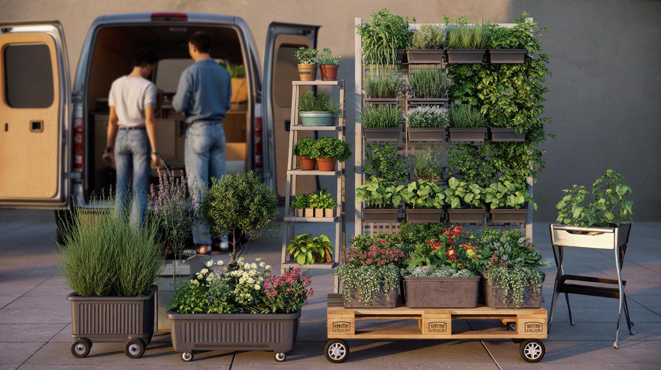 Przeprowadzasz się co kilka lat? Tak urządzisz ogród, który spakujesz do auta