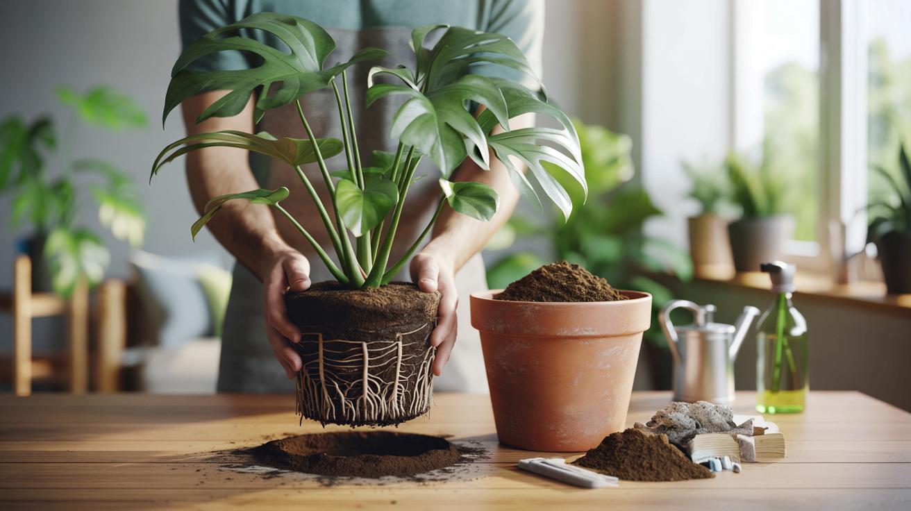 Przesadzanie monstery: po czym poznać idealny moment i jak to zrobić dobrze