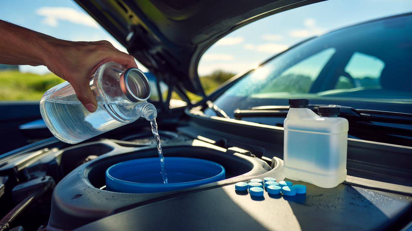 Przestałem kupować płyn do spryskiwaczy. Ta tania sztuczka daje 5 litrów za mniej niż złotówkę