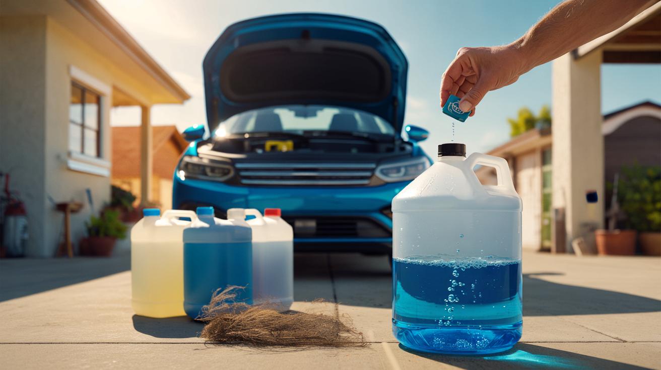 Przestałem kupować płyn do spryskiwaczy. Domowy sposób: 5 litrów za mniej niż 1 zł