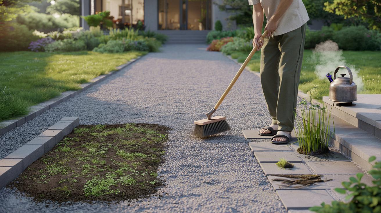 Przestałem pieleniać żwirową alejkę: 3 proste triki przed latem