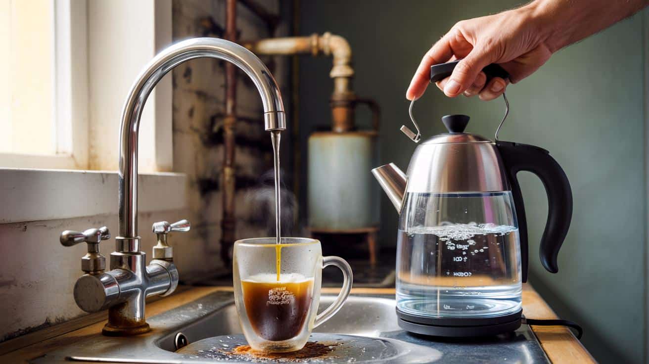 Przestań lać gorącą wodę z kranu do kawy. Rząd ostrzega