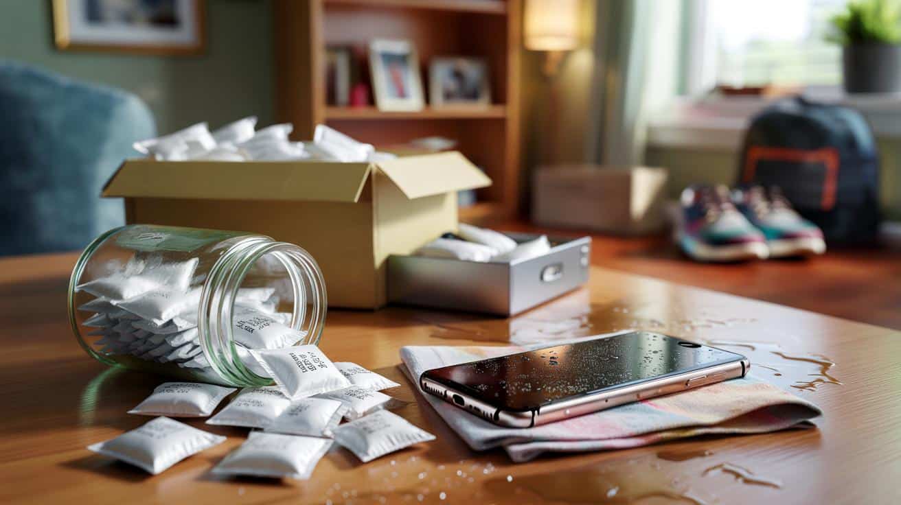 Przestań wyrzucać te białe saszetki! Tak ratują mokry telefon i nie tylko